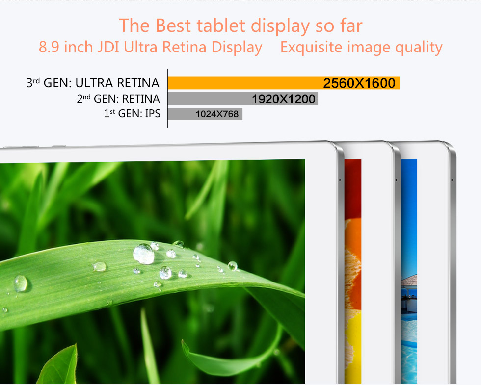  Teclast P90HD RK3288 Quad Core 1.8GHz 8.9 Inch Super Retina Touch Screen 2560*1600 Tablet PC Android